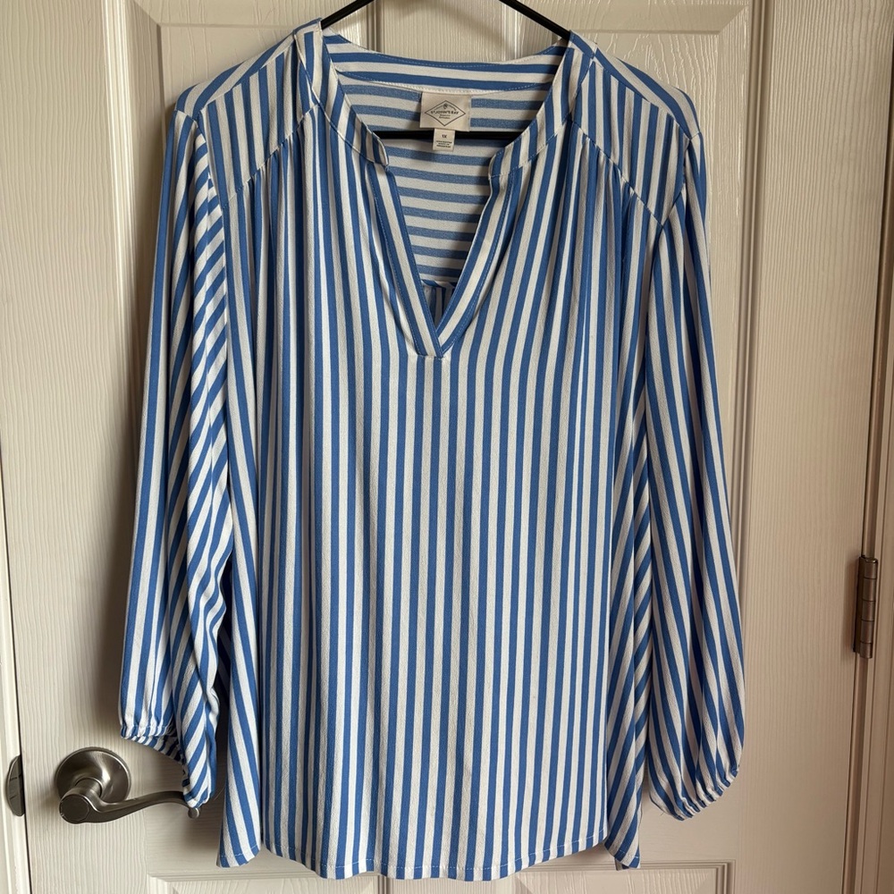 ST. JOHN’S BAY Striped Blouse